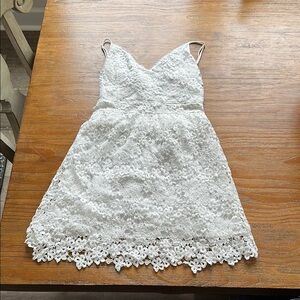 Abercrombie & Fitch White Lace Mini Dress size M